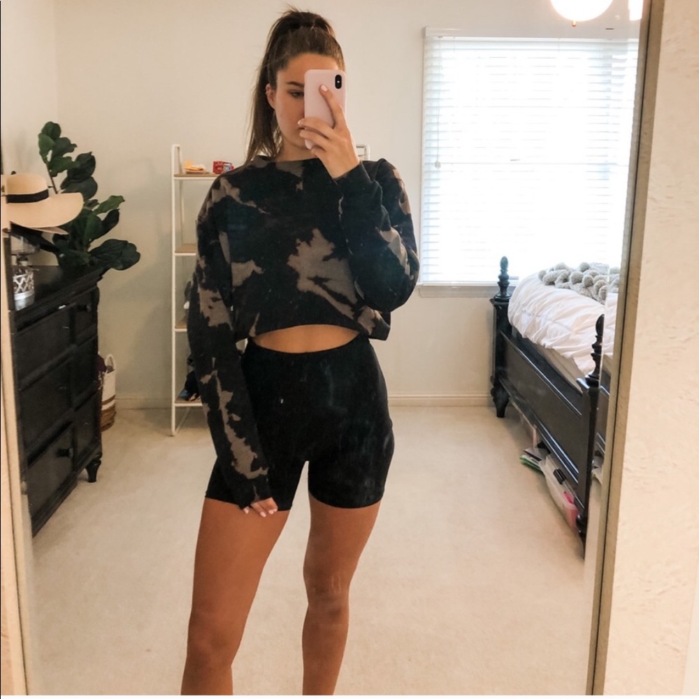 Bleach dyed sweatshirt